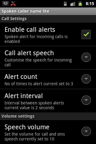 Spoken caller name lite free截图2