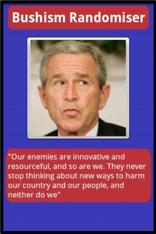 Bushism Randomiser截图2