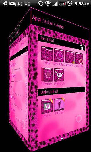 GO SMS PRO Pink Cheetah theme截图6