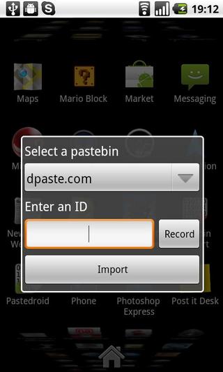 Pastebin Import截图6