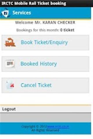 IRCTC Rail Ticket booking app截图4