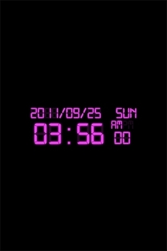 Digital Clock Wallpaper Free截图