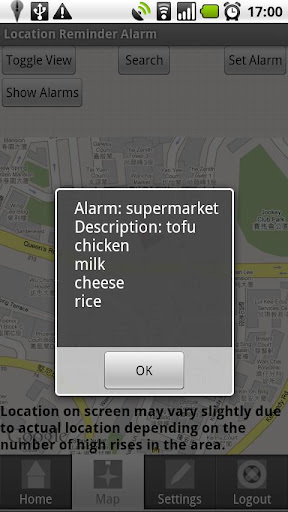 Location Reminder Alarm 位置提示闹钟截图3