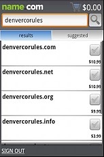 Name.com Android App截图