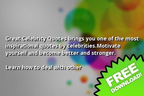 Great Celebrity Quotes截图2