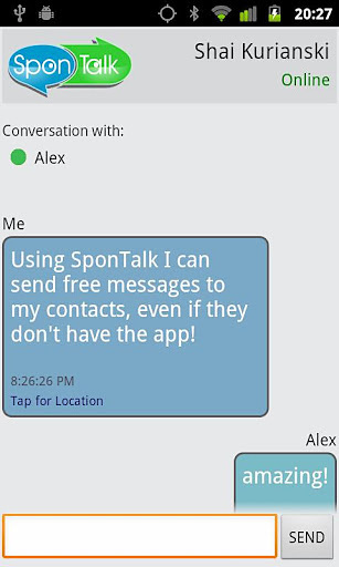 SponTalk, free messaging截图2