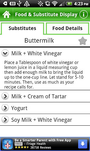 Food Substitutes Free截图2