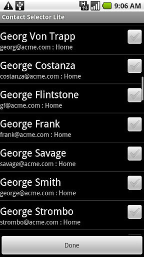 Contact Selector Lite截图1