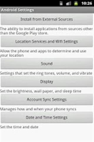 Android Settings App截图2