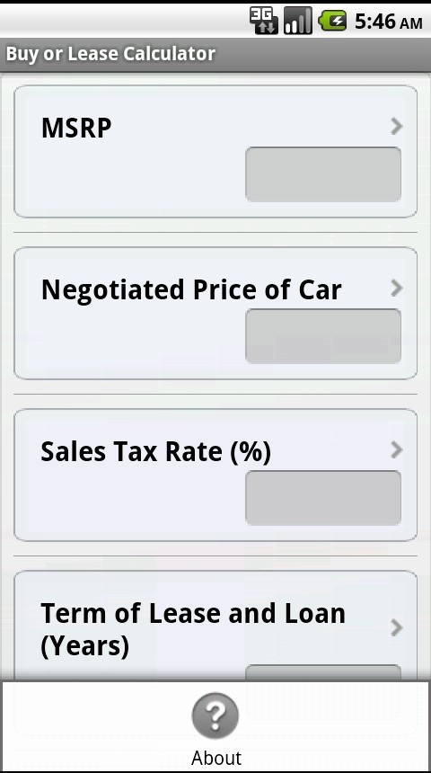Buy or Lease Auto Calculator截图3