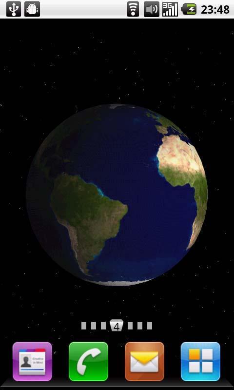 3D地球动态壁纸截图1