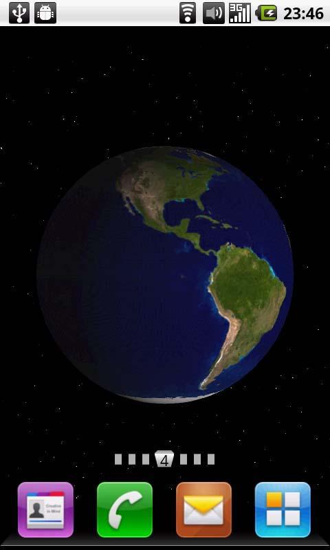 3D地球动态壁纸截图2