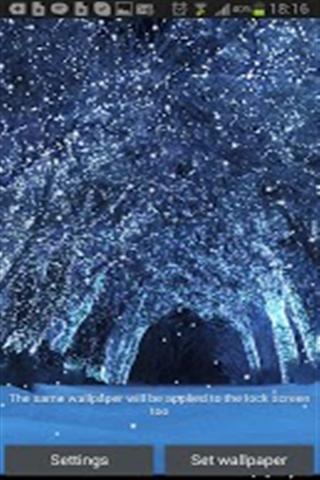 Winter Snowfall Live Wallpaper Free截图3