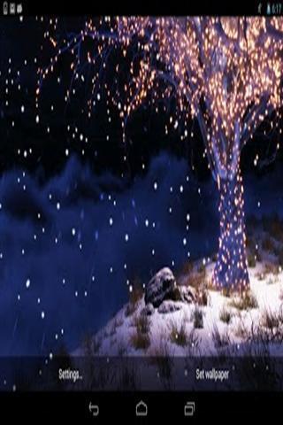 Winter Snowfall Live Wallpaper Free截图4