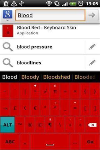 键盘皮肤：血红截图2
