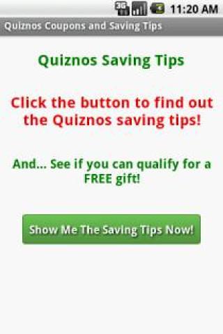 Quiznos餐厅优惠券&省钱秘诀截图1