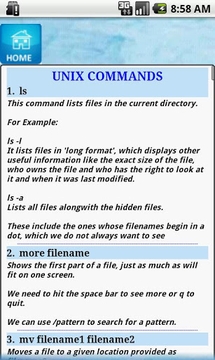 Unix Commands Tutor截图