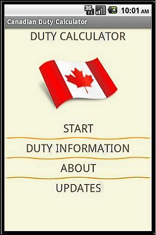 Canadian Duty Calculator截图3