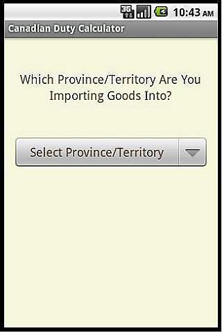 Canadian Duty Calculator截图9