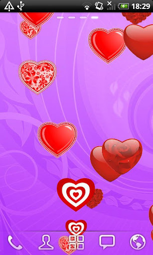 Falling Hearts Free LWP截图1