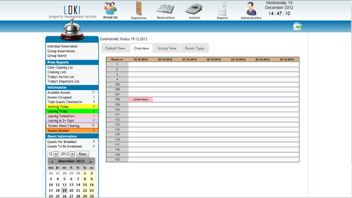Loki hotel system截图1