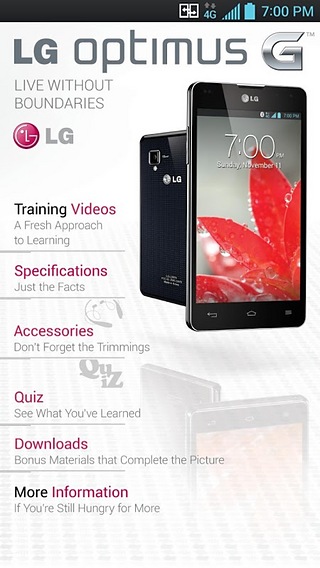 LG Optimus G Sprint Training截图2