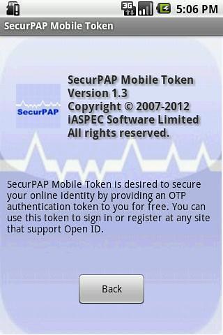 SecurPAP Mobile Token截图3