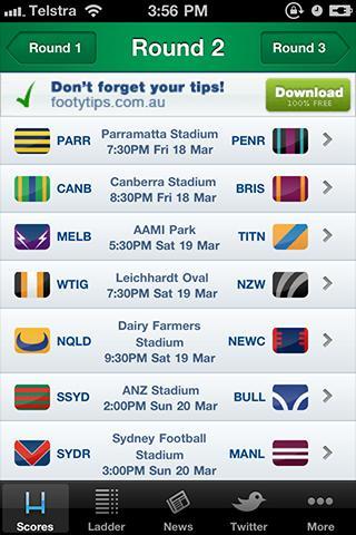 NRL Live Scores League Now截图2