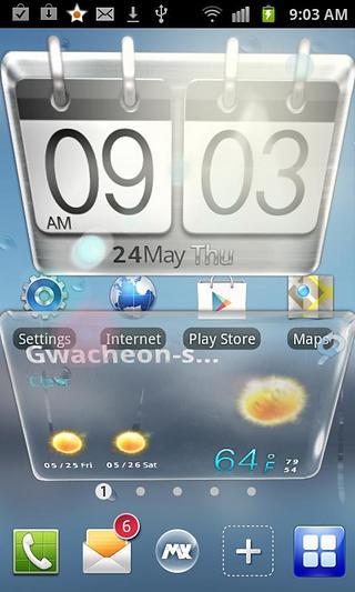 Sense transparent MX Theme截图1