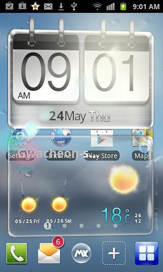 Sense transparent MX Theme截图3