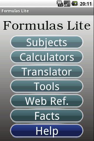 Formulas Lite截图1