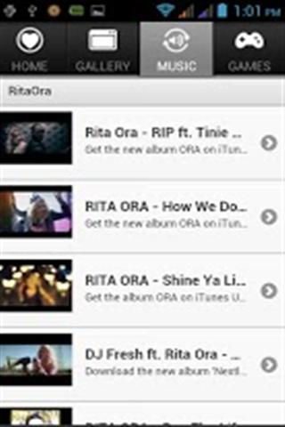 RitaOra视频与音乐截图1