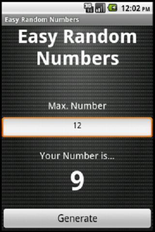 Easy Random Numbers截图1