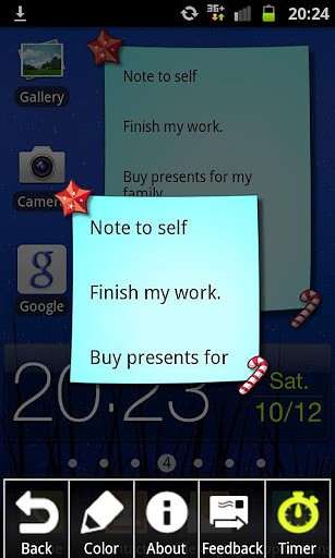 Christmas Note Widget截图