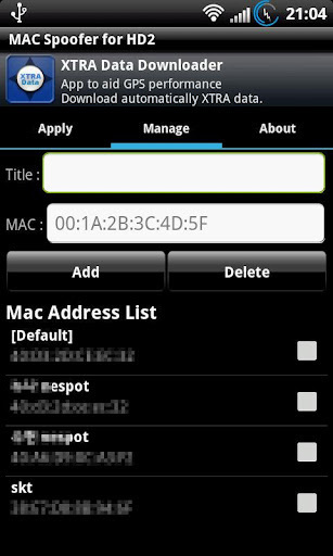 MAC Spoofer for HD2截图2