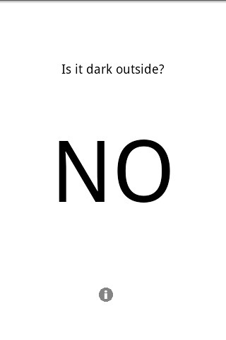 Is it dark outside截图1