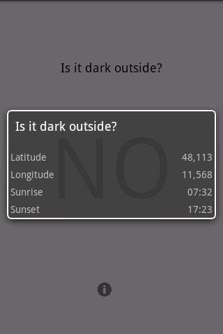 Is it dark outside截图2