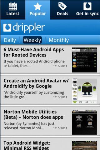 Drippler Samsung Galaxy W截图3