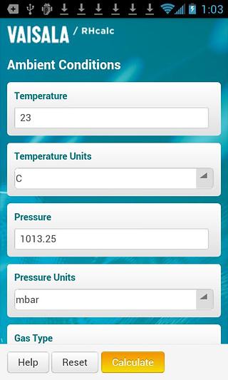 Vaisala Humidity Calculator截图2