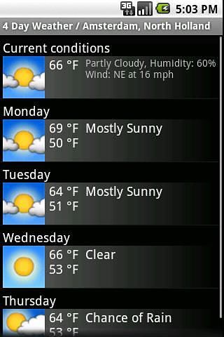 4 Day Weather截图2