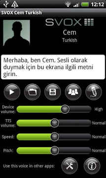 SVOX Turkish/T&uuml;rk Cem Trial截图