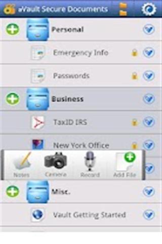 aVault Secure Document Manager截图1