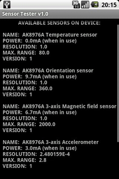 Sensor Tester截图