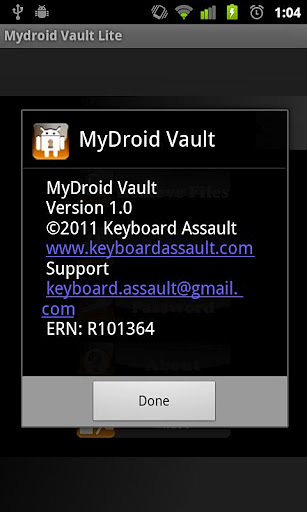 Mydroid Vault Encryption截图3