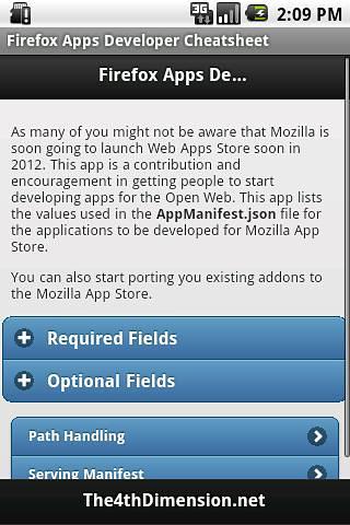 Firefox Apps Dev Cheatsheet截图1