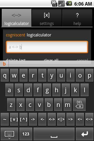 Logicalculator (LSAT) Keyboard截图1