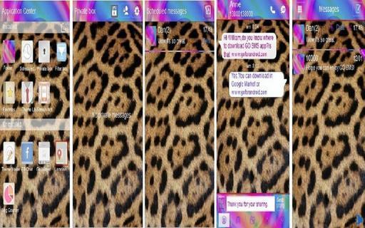 GOSMS swirl cheetahTheme截图2