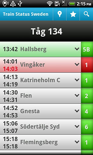 Train Status Sweden截图5