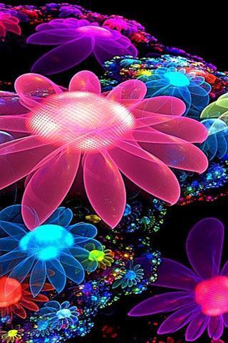 4D Flowers Wallpaper截图4