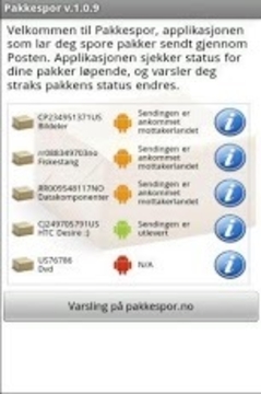 pakkespor - Sporing hos Posten截图